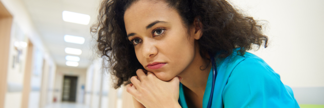 Frustrated nurse