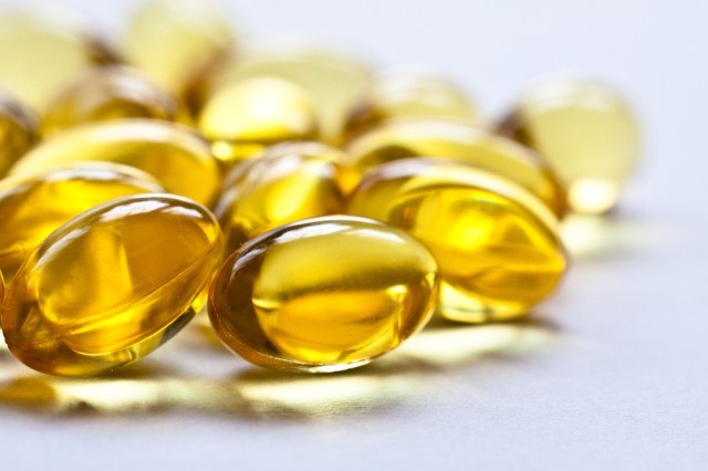 Yellow Vitamin D Pills